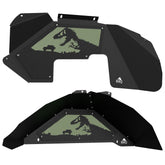 Jeep JK Aluminum "Jurassic" Front and Rear Inner Fenders