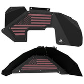 Jeep JK Aluminum "American Flag" Front and Rear Inner Fenders