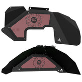 Jeep JK Aluminum "Sunflower Jeep Girl" Front and Rear Inner Fenders