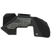 Jeep JK Aluminum "Distressed American Flag" Front Inner Fenders