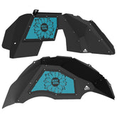 Jeep JL Aluminum "Sunflower Jeep Girl" Front and Rear Inner Fenders