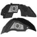 Jeep JL Aluminum "Sunflower Jeep Girl" Front and Rear Inner Fenders