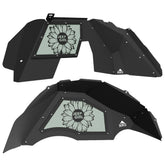 Jeep JL Aluminum "Sunflower Jeep Girl" Front and Rear Inner Fenders