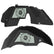 Jeep JL Aluminum "Sunflower Jeep Girl" Front and Rear Inner Fenders