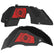 Jeep JL Aluminum "Sunflower Jeep Girl" Front and Rear Inner Fenders