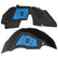Jeep JL Aluminum "Sunflower Jeep Girl" Front and Rear Inner Fenders