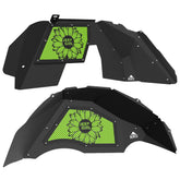 Jeep JL Aluminum "Sunflower Jeep Girl" Front and Rear Inner Fenders