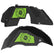 Jeep JL Aluminum "Sunflower Jeep Girl" Front and Rear Inner Fenders