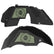 Jeep JL Aluminum "Sunflower Jeep Girl" Front and Rear Inner Fenders