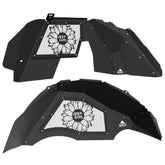 Jeep JL Aluminum "Sunflower Jeep Girl" Front and Rear Inner Fenders