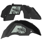 Jeep JL Aluminum "Turtle in Coral" Front and Rear Inner Fenders