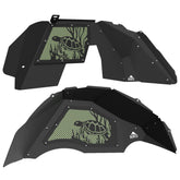 Jeep JL Aluminum "Turtle in Coral" Front and Rear Inner Fenders