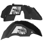 Jeep JL Aluminum "Turtle in Coral" Front and Rear Inner Fenders