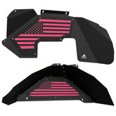 Jeep JK Aluminum "American Flag" Front and Rear Inner Fenders