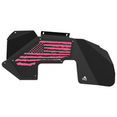 Jeep JK Aluminum "Distressed American Flag" Front Inner Fenders