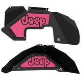 Jeep JK Aluminum "Paw Print Jeep" Front and Rear Inner Fenders
