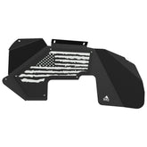 Jeep JK Aluminum "Distressed American Flag" Front Inner Fenders