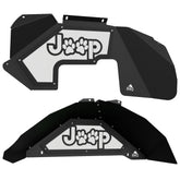 Jeep JK Aluminum "Paw Print Jeep" Front and Rear Inner Fenders