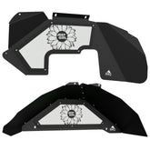 Jeep JK Aluminum "Sunflower Jeep Girl" Front and Rear Inner Fenders