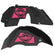 Jeep JL Aluminum "Winged Star" Front and Rear Inner Fenders
