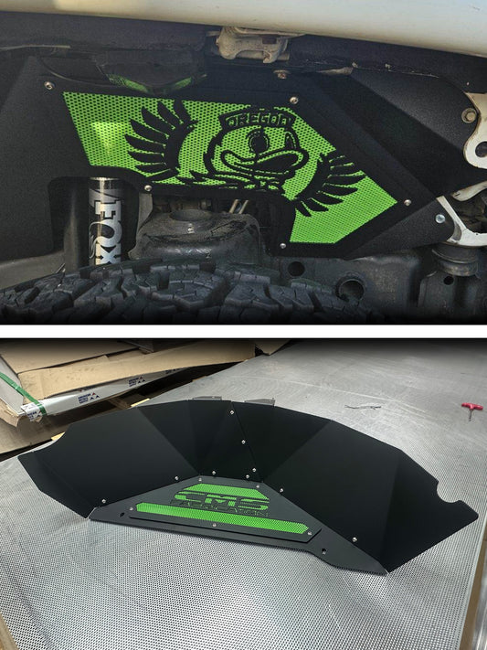 Customizable Front & Rear Inner Fender Set for Jeep JK / JKU